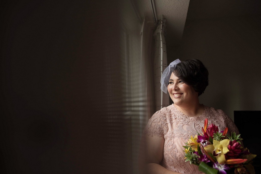 REAL WEDDING | Blush and Plum Tropical Florida Wedding | Kristen Marie Photography | Pretty Pear Bride