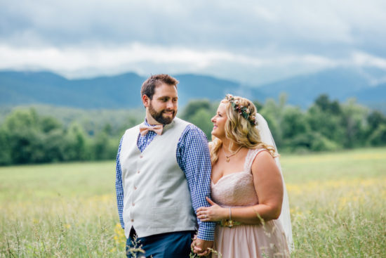 REAL WEDDING | Smoky Mountain Blush and Blue Wedding | Kennedy Blue