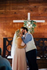 REAL WEDDING | Smoky Mountain Blush and Blue Wedding | Kennedy Blue
