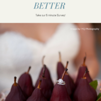 Make Pretty Pear Bride Better by Taking our Survey!