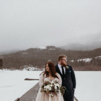 REAL WEDDING | Intimate and Romantic Elopement Style Lake Wedding in Canada | Dani Photography