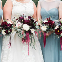 REAL WEDDING | Steel Blue and Cranberry Fall Wedding in Virginia  | Elevated Events of VA