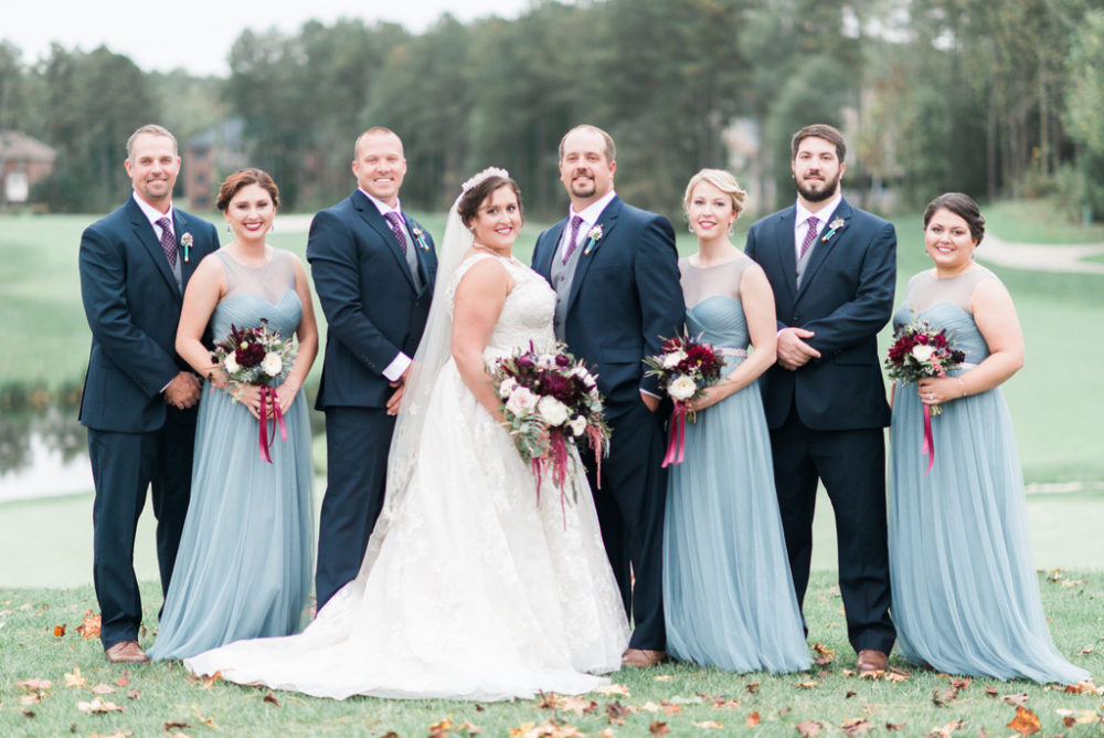REAL WEDDING | Steel Blue and Cranberry Fall Wedding in Virginia | Elevated Events of VA | Pretty Pear Bride
