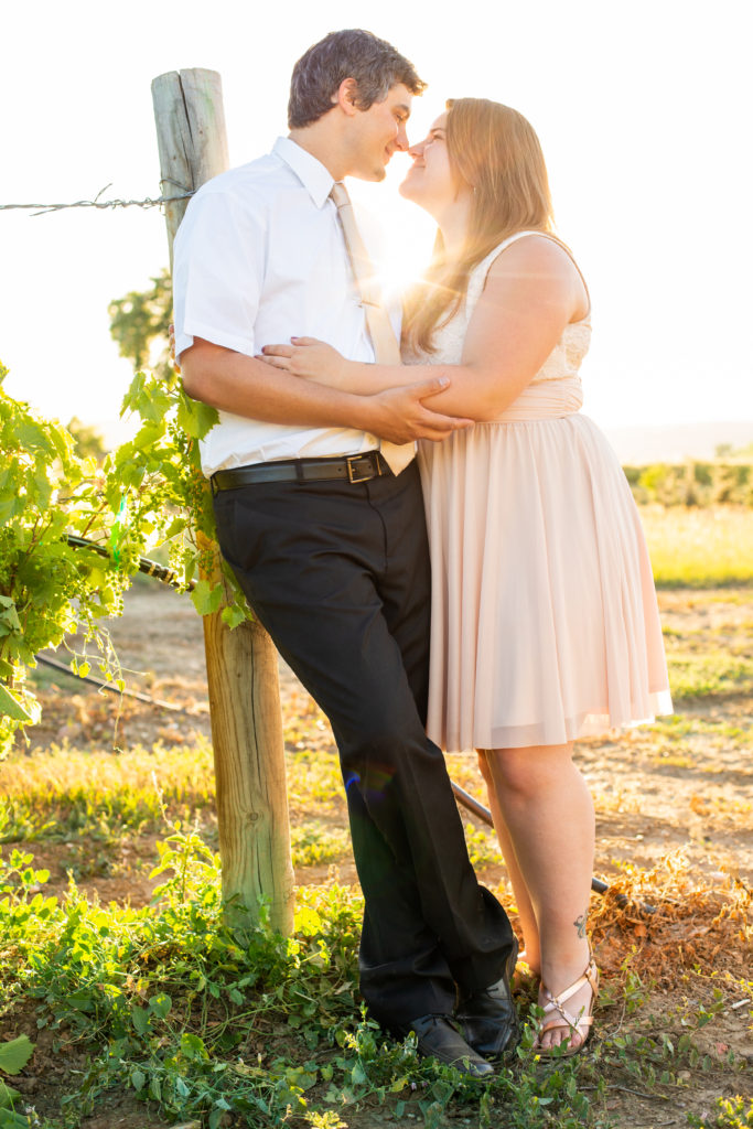 ENGAGEMENT | Blush & Gold Colorado Vineyard Engagement | Lucy Schultz Photography | Pretty Pear Bride 