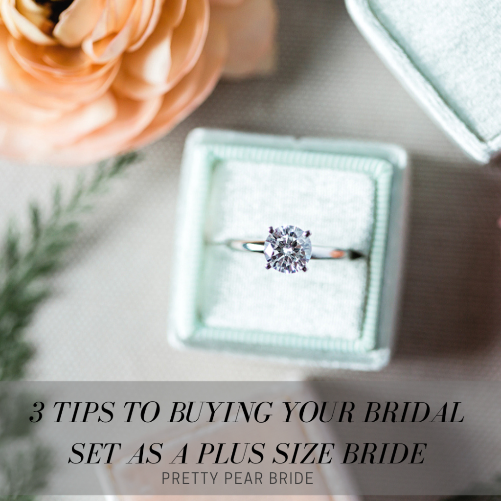 3 Tips to Buying Your Bridal Set Online As A Plus Size Bride | Pretty Pear Bride