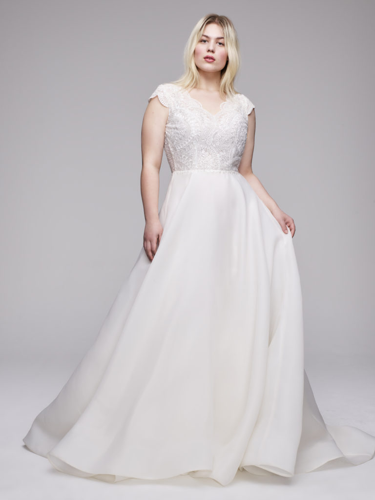 plus size wedding dress by anne barge curve collection