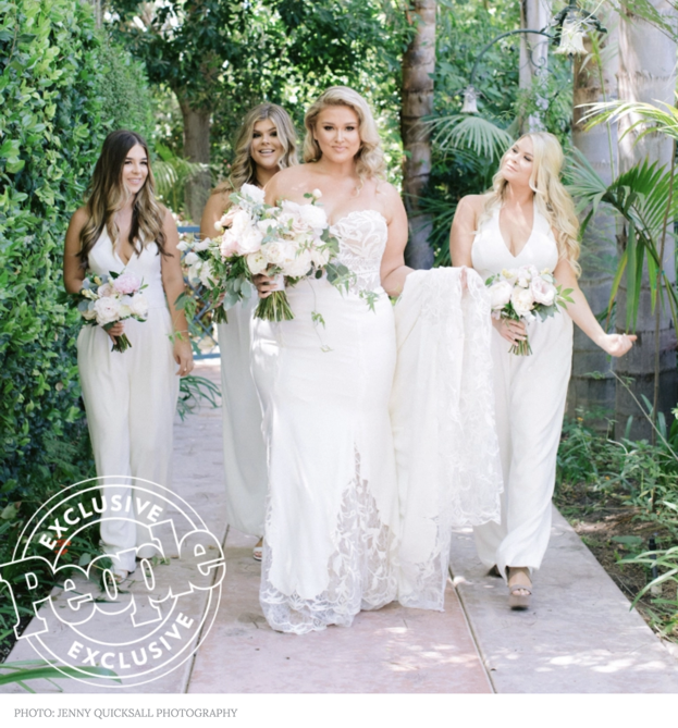 HUNTER MCGRADY GUSHES ON WEDDING DRESSES