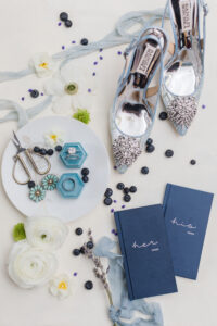 wedding vow journals, badgley mischka wedding shoes