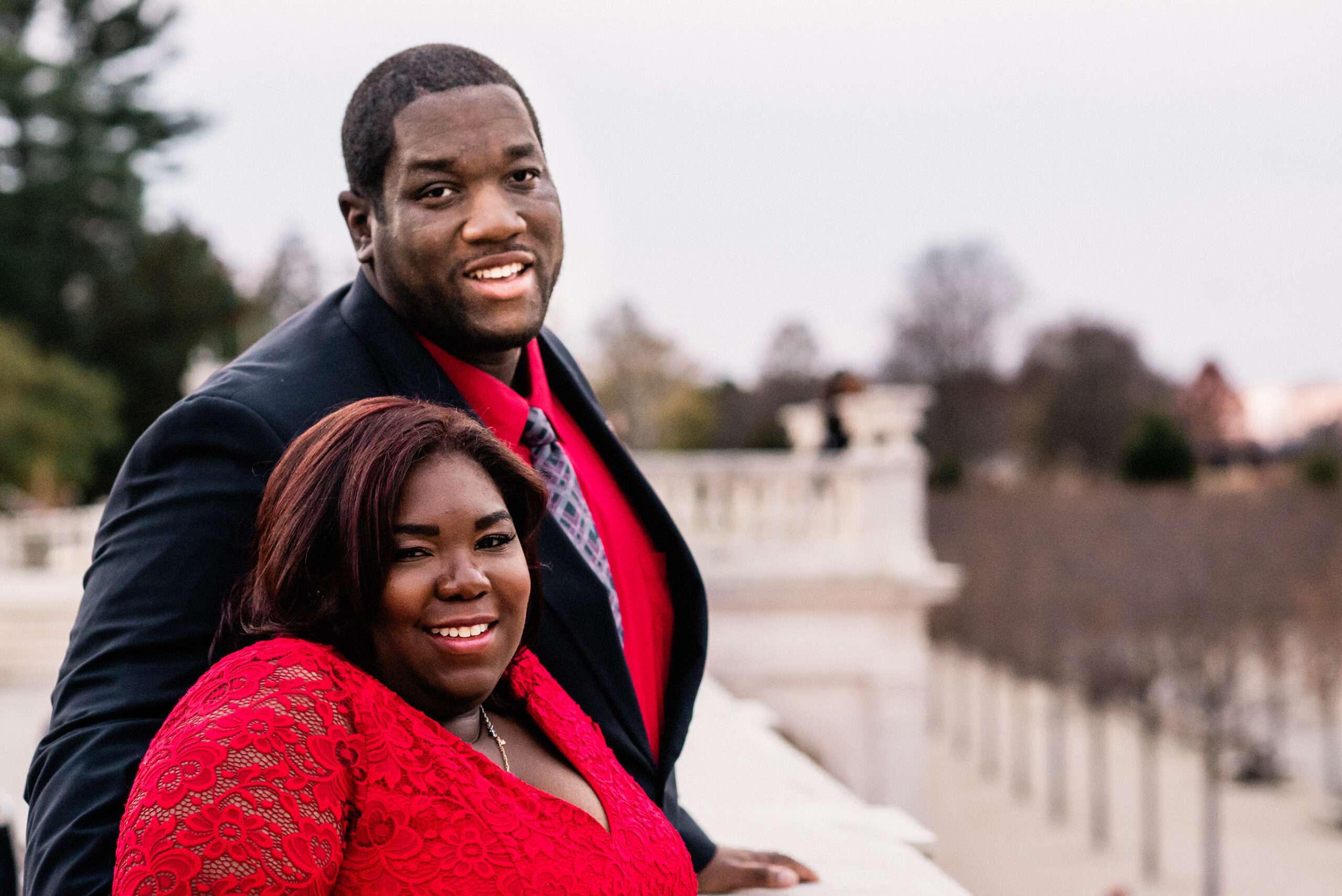 Black and Red Engagement Session in Pennsylvania | Pretty Pear Bride