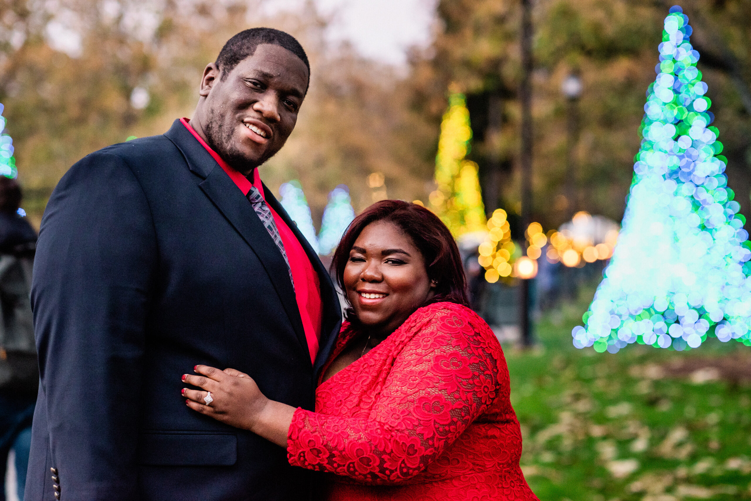 Black and Red Engagement Session in Pennsylvania | Pretty Pear Bride