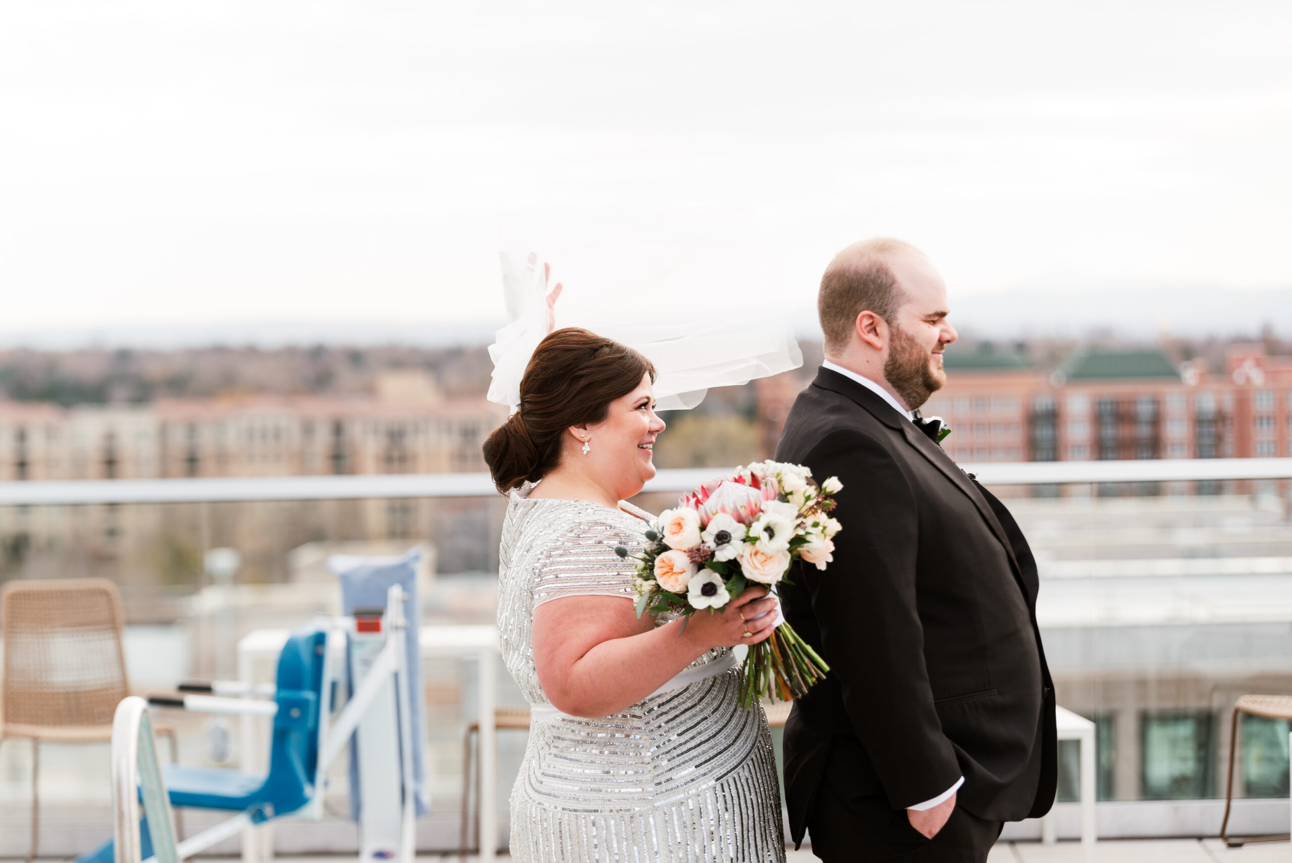 Glam and Sophisticated Denver Wedding at Halcyon Hotel | Pretty Pear Bride