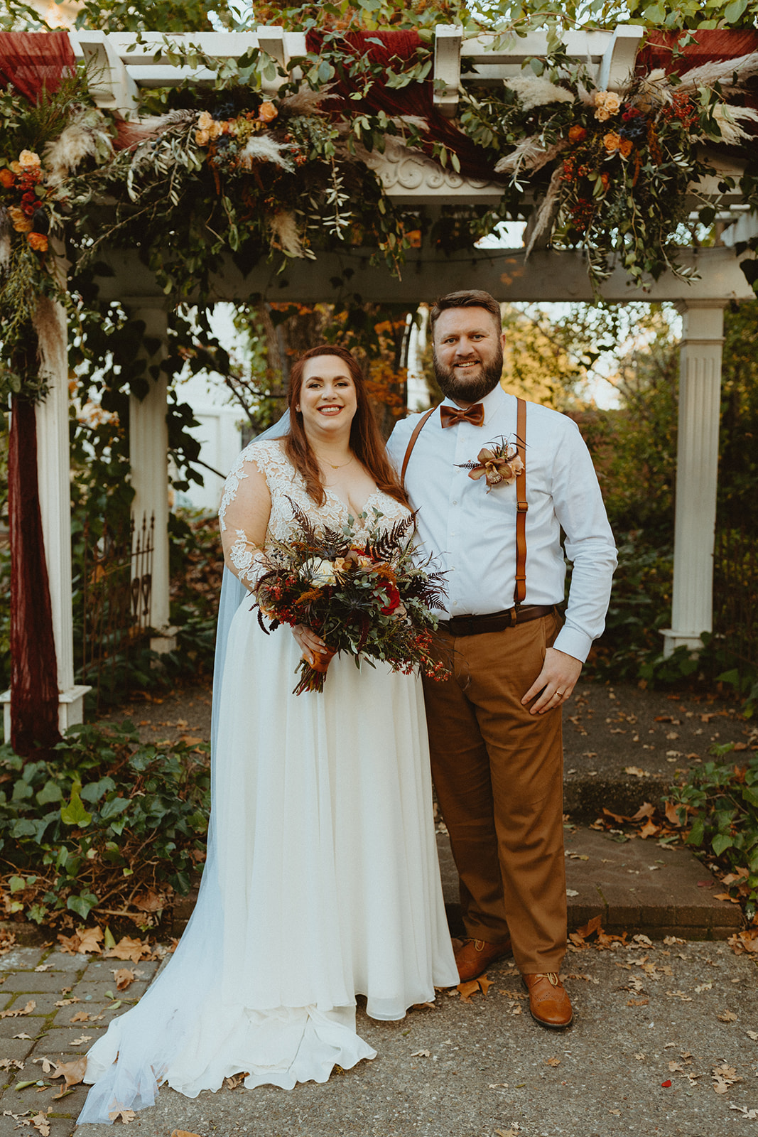 Plus Size Bride Stuns in Fall Boho California Wedding The Pretty