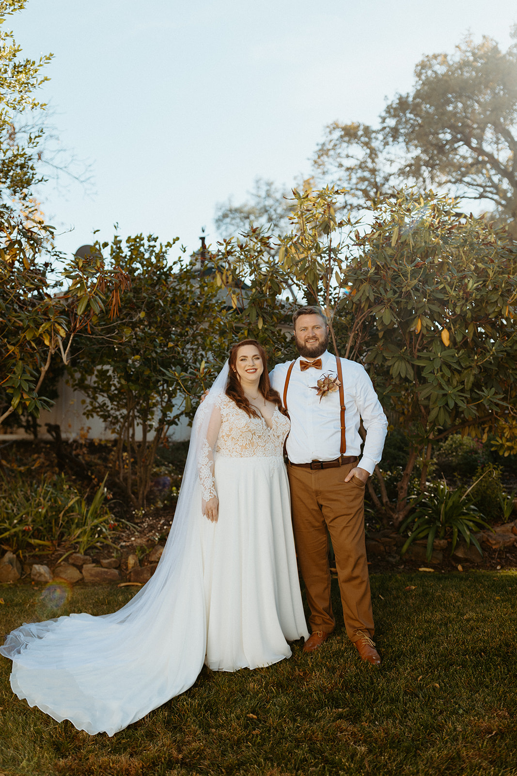 Plus Size Bride Stuns in Fall Boho California Wedding