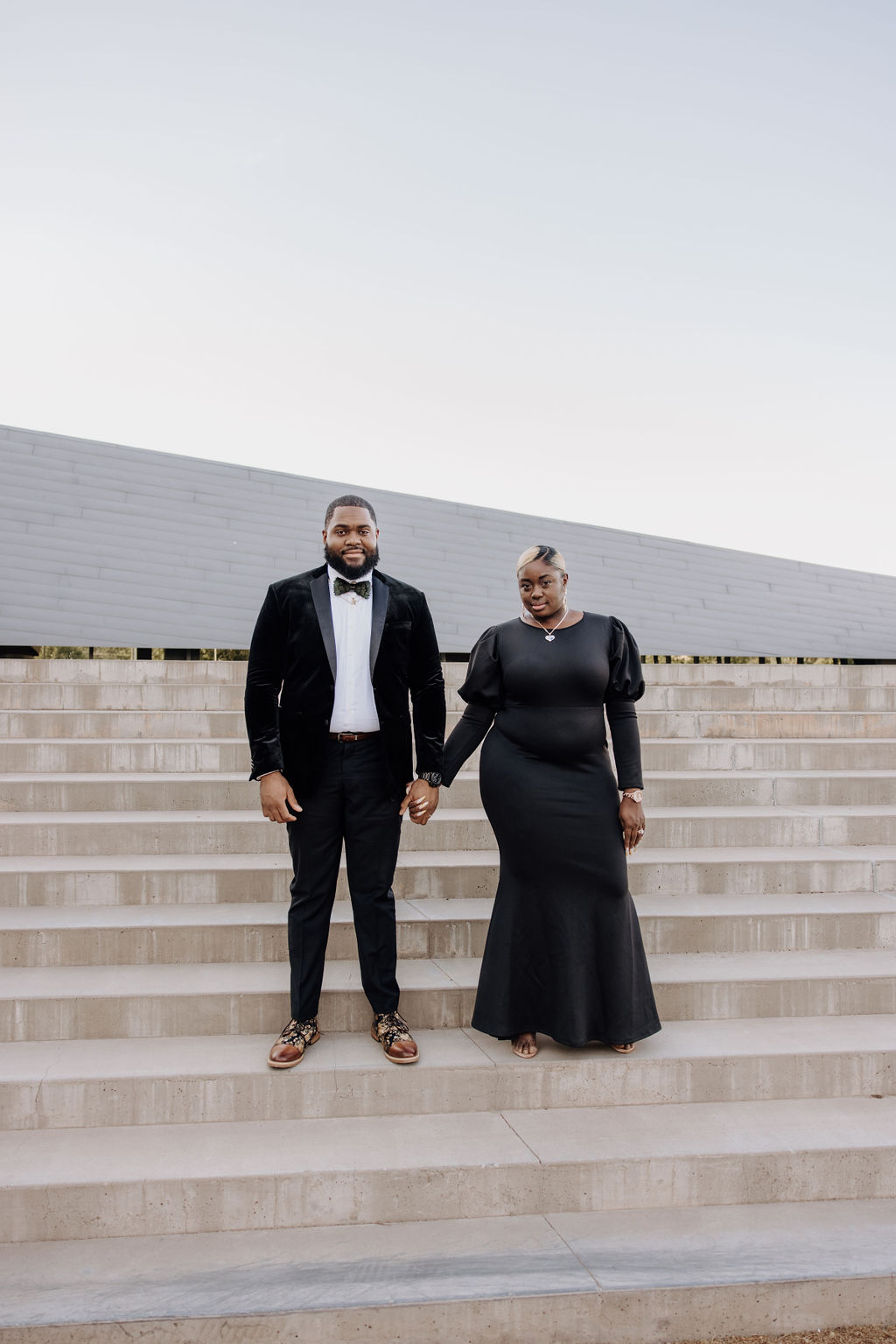 Modern and Elegant Plus Size Power Couple Engagement Session | Pretty Pear Bride