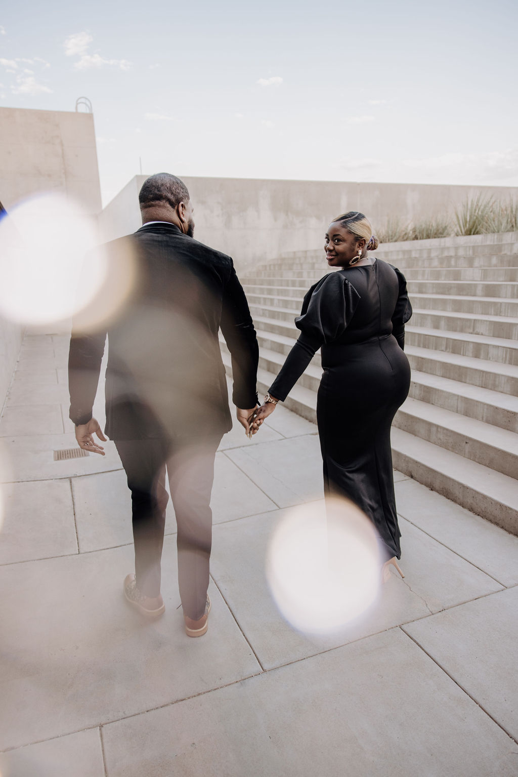 Modern and Elegant Plus Size Power Couple Engagement Session | Pretty Pear Bride