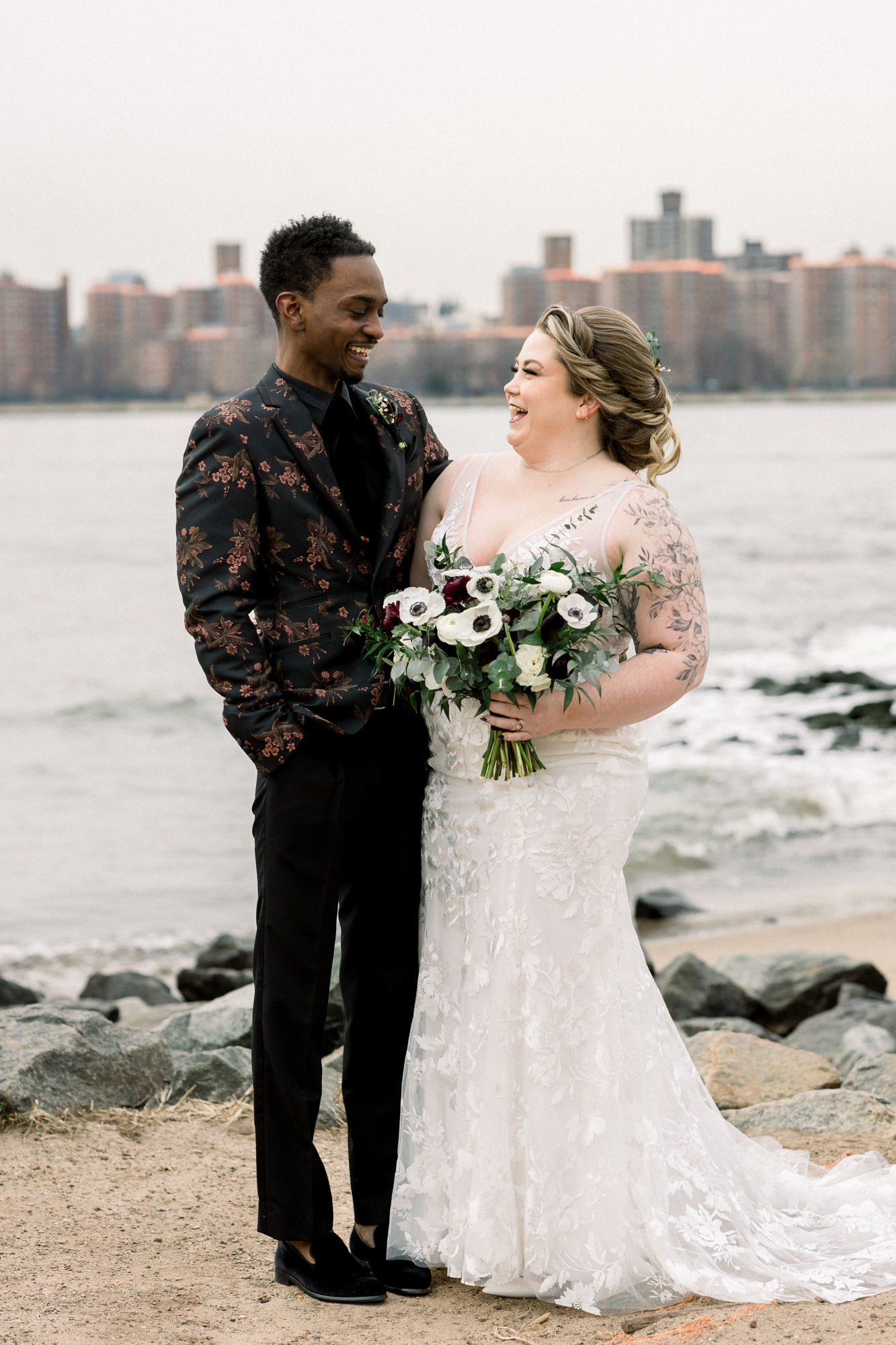 Elegant and Moody Non Traditional Brooklyn Wedding | Pretty Pear Bride