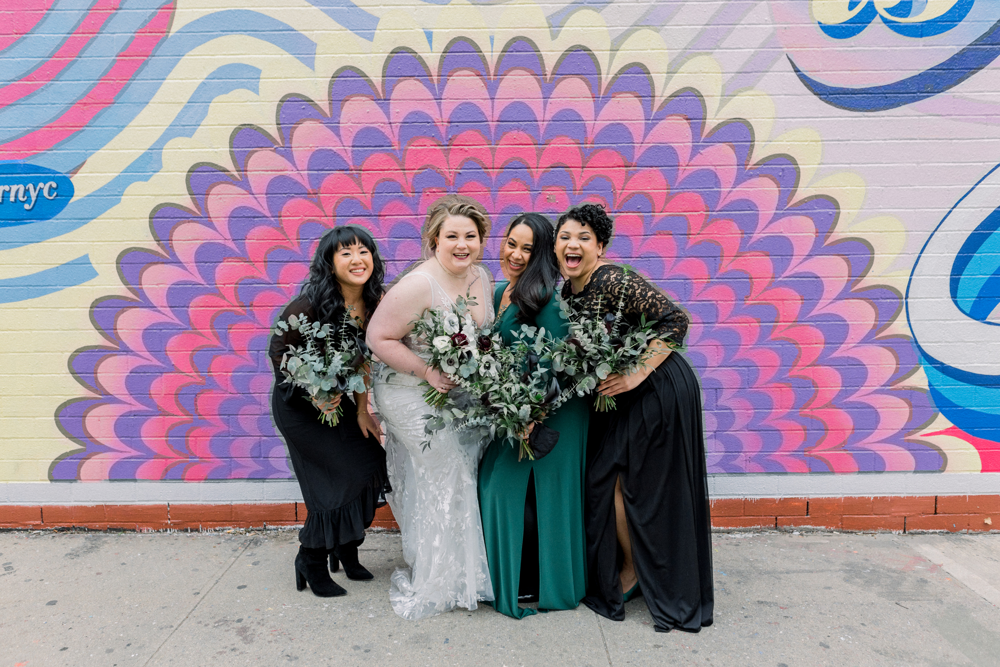 Elegant and Moody Non Traditional Brooklyn Wedding | Pretty Pear Bride