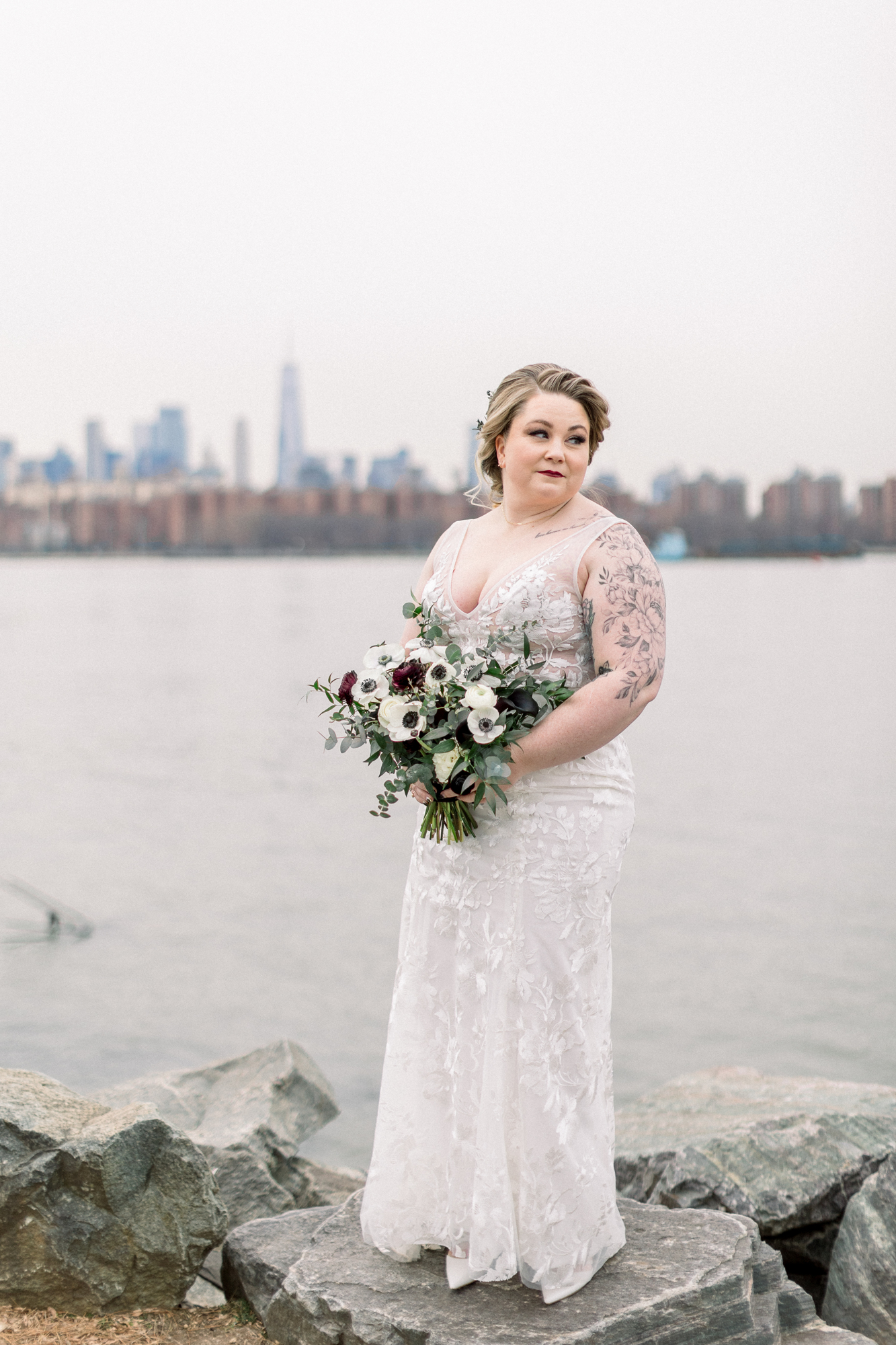 Elegant and Moody Non Traditional Brooklyn Wedding | Pretty Pear Bride