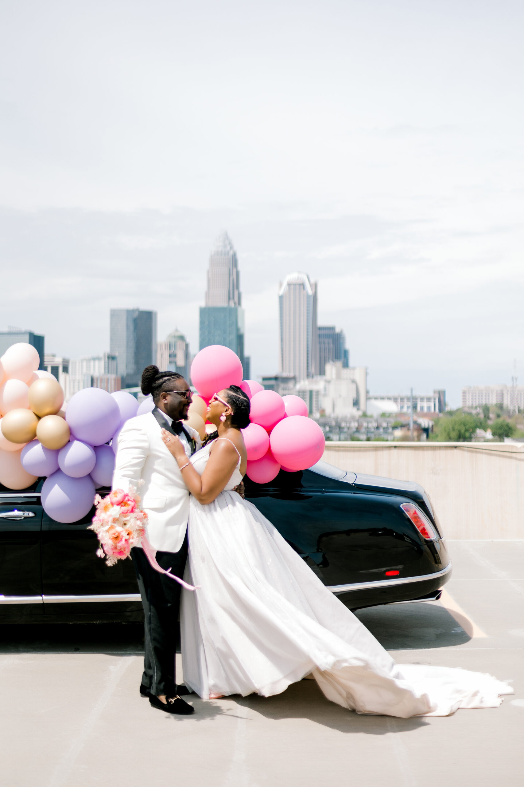 plus size bride, elopement, plus size wedding dress, pink wedding