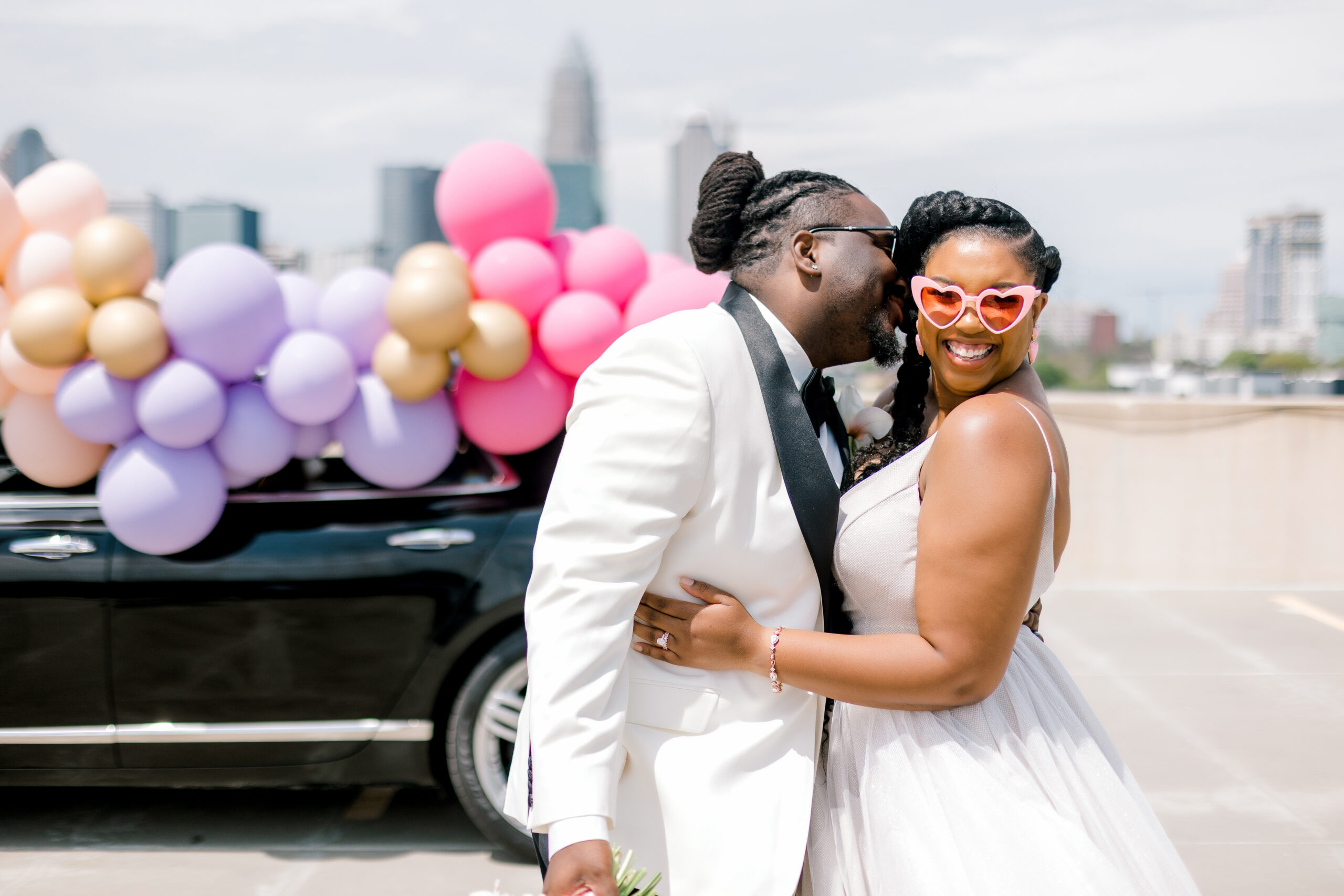 Feminine and Modern Pink, Gold and Ivory Elopement Styled Shoot