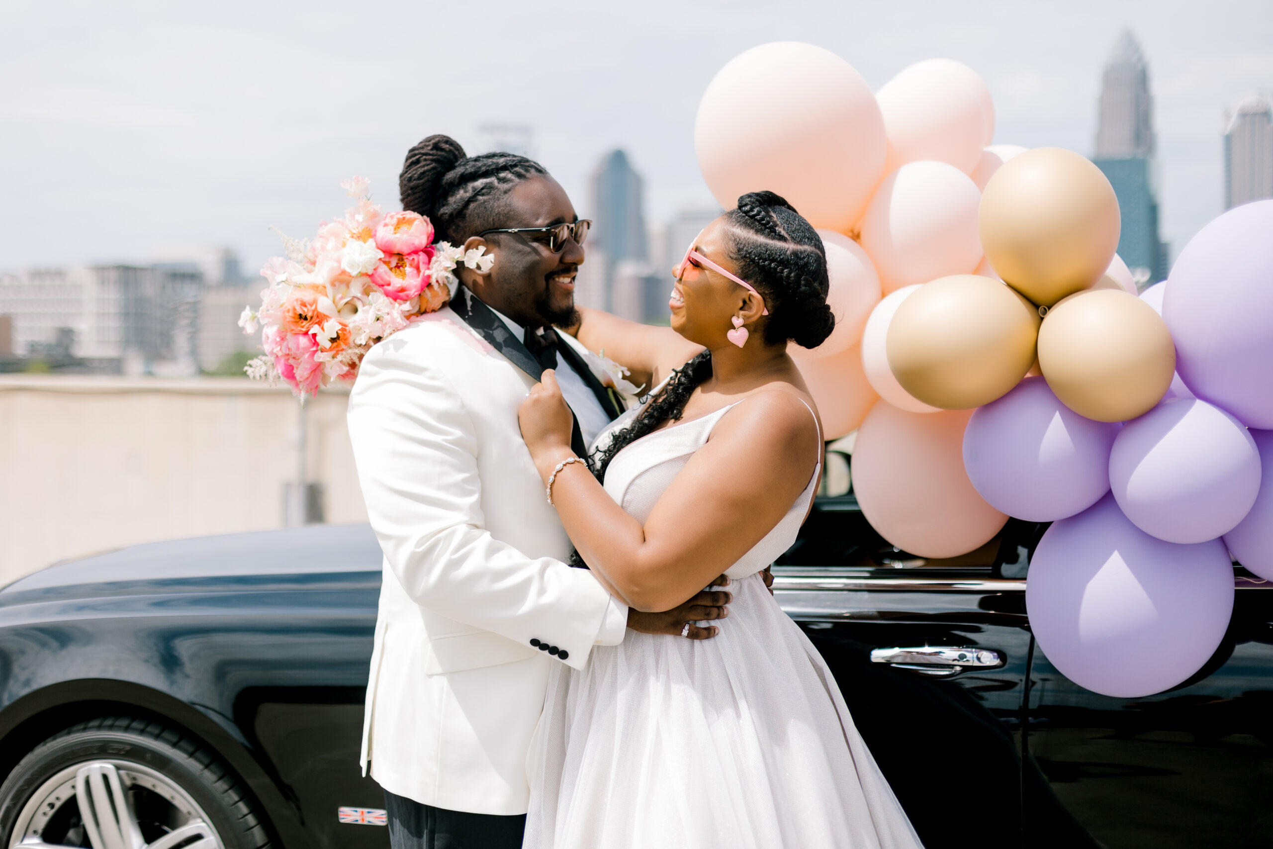 plus size bride, elopement, plus size wedding dress, pink wedding