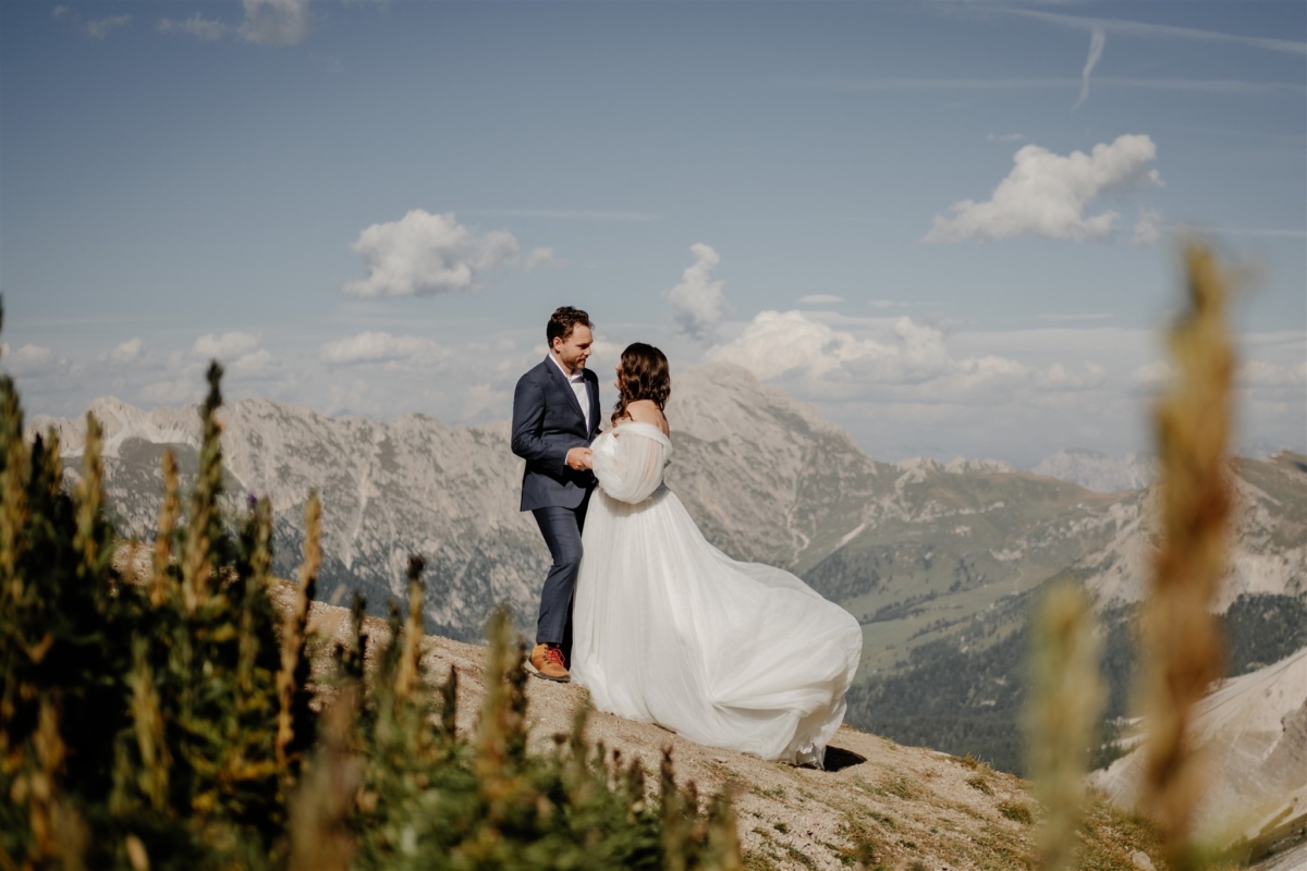 plus size bride, vow renewal, Italian Dolomites