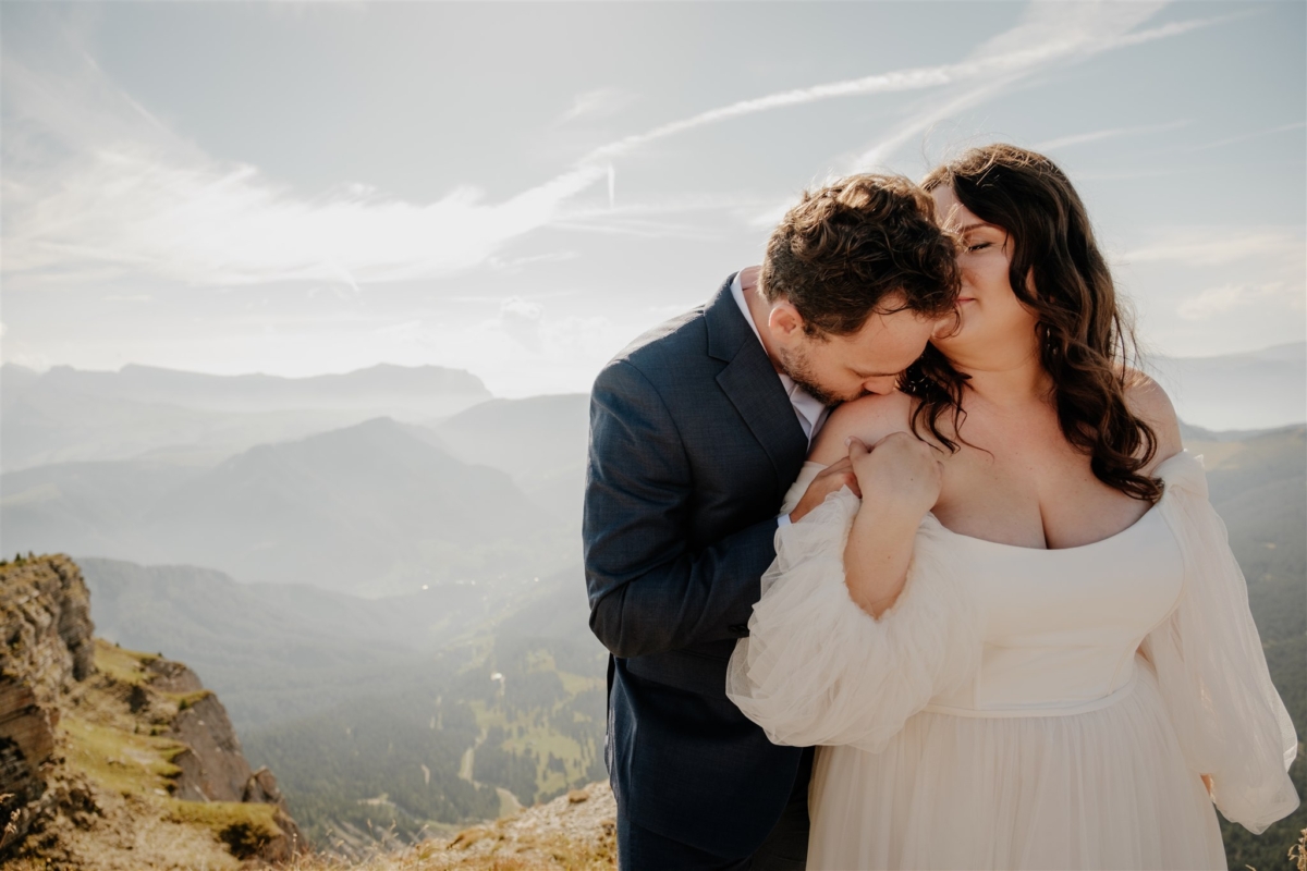 plus size bride, vow renewal, Italian Dolomites