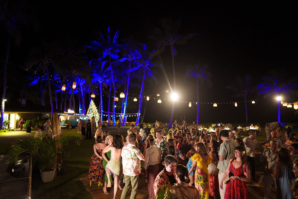 people dancing at Maui welcome party at The Ritz-Carlton Maui, Kapalua